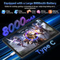 Tablet 2025 World's First Android 16 Tablet with Gemini AI, 11 Inch FHD Display, 24GB RAM 128GB ROM /2TB TF, T7250 CPU+13MP Camera, 8000mAh, Widevine L1, 2 in 1 Tablets with Keyboard Mouse Stylus