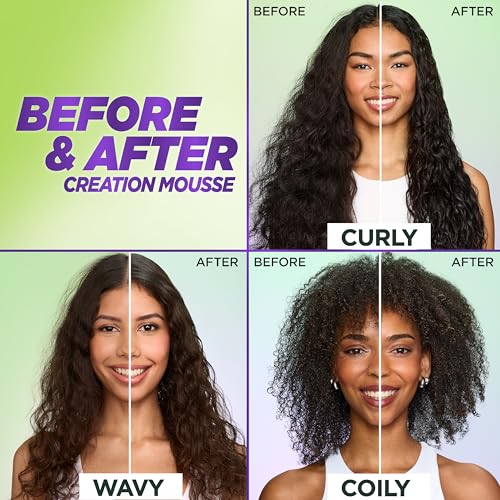 Garnier Fructis Style Curl Construct Creation Mousse, 6.8 Oz, 1 Count (Packaging May Vary)