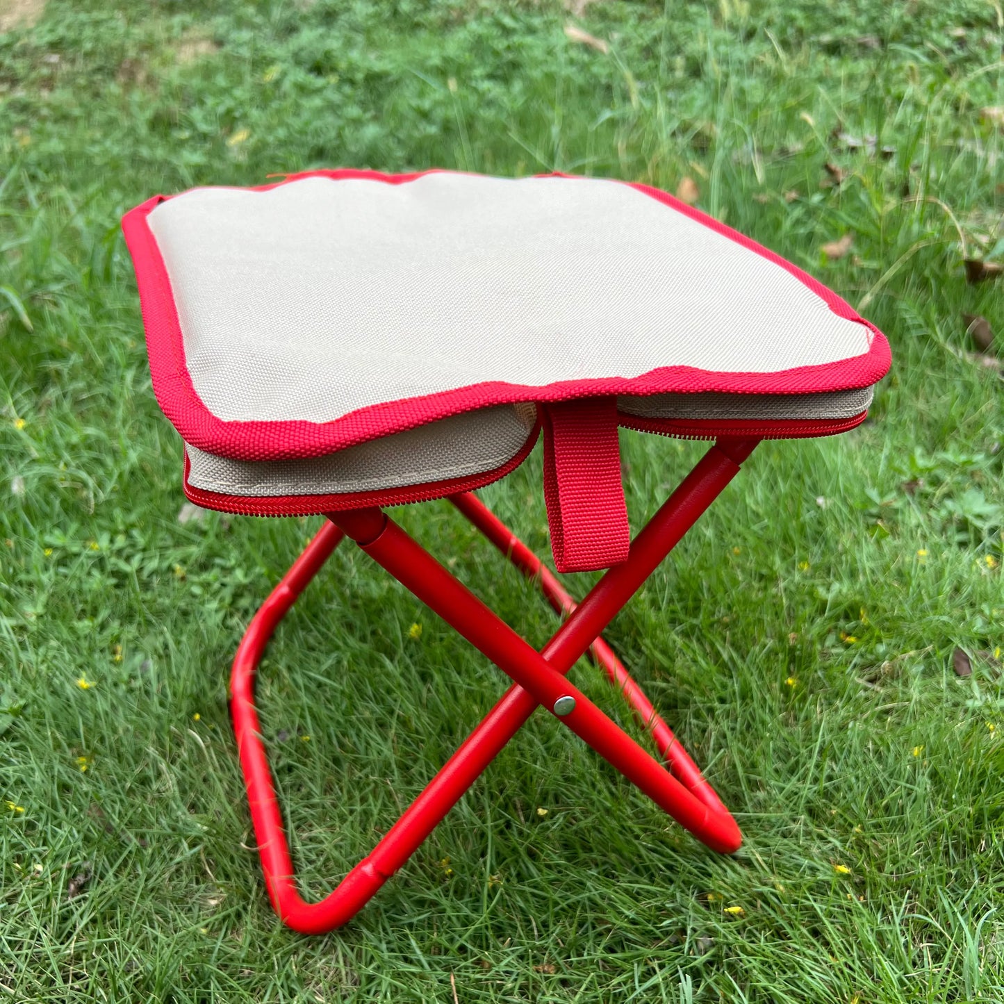 Outdoor folding pencil case small stool pocket stool portable fishing stool camping travel leisure handbag chair