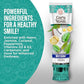 GuruNanda Hydroxyapatite Toothpaste, SLS & Fluoride Free, Whitening Toothpaste with Tongue Scraper & Squeezer - Freshens Breath, Fights Plaque - Natural CocoMint Jasmine Neem, 4.2oz