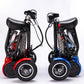Enhance Foldable Perfect Travel Transformer Lithium 4 Wheel Electric Folding Mobility Scooter Convenient for Elderly