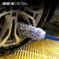 SEAMETAL Car Cleaning Brush Car Wash Portable Plush Wheel Tire Rim Brush Wash Tools for Car Motorcycle Wheel Tire Accessories