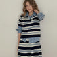 [TWEE] Rillo Stripe Knit Skirt Set