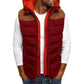 Men's Fashion Color Block Cotton Jacket with Hood