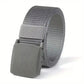 Men's Canvas Belt Plastic Buckle Metal-Free Tactical Waist Belt Outdoor Hiking Webbing Nylon Belt Women's Belt Neutral Belts New
