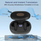 3-in-1 AI Translation Earbuds Real Time 164 Language Translator Earbuds Bluetooth 5.4 Noise Reduction for IOS Android Travel