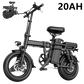 14 Inch Tyre Folding Mini Electric Motorcycles Bike 500W Motor 19 MPH 30 Mile Trip Commuter Electric Motorcycles Bike For Adults