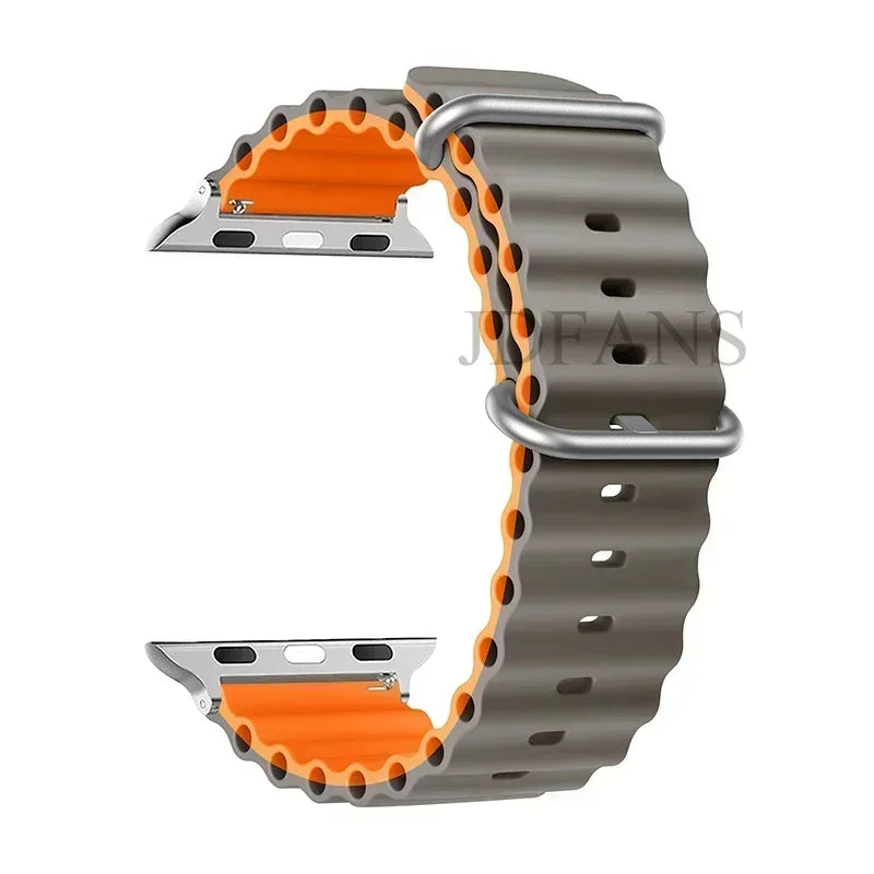 Straps for Apple Watch Band 44mm 40mm 45mm 49mm 41mm 42mm 38mm 46mm ocean bracelet correa iWatch series 7 6 3 se 8 Ultra 2 9 10