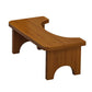 No Installation Not-Slip Bathroom Toilet Stool Upgrade Bamboo Squatting Toilet Stool for Adults Children