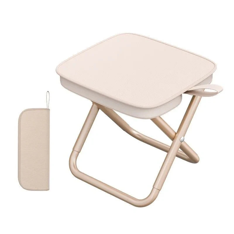 Outdoor folding pencil case small stool pocket stool portable fishing stool camping travel leisure handbag chair