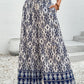 Boho Smocked High Waist Wide Leg Pants