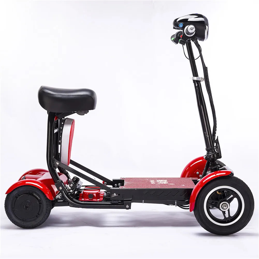 Enhance Foldable Perfect Travel Transformer Lithium 4 Wheel Electric Folding Mobility Scooter Convenient for Elderly