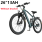 Commuter Electric Mountain Bike Electric Bicycles for Adults with 30-Mile Range, 19 MPH, 500W Brushless Motor, 26" 24" Tires