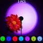 LED Sunset Lamp Nightlights USB Projector Birthday Party Decoration Mood Lights For Bedroom Living Room Wall Photography
