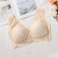 Ladies' Front-opening Bra, Fashionable Lace Lingerie, Full Cup Gathering, Lace Cutout Design