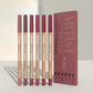 6pcs Velvet Matte Lip Liner Set - Long-Lasting Versatile Shades Longlasting Lip Makeup Berry, Brown, Pink Lip Pencil