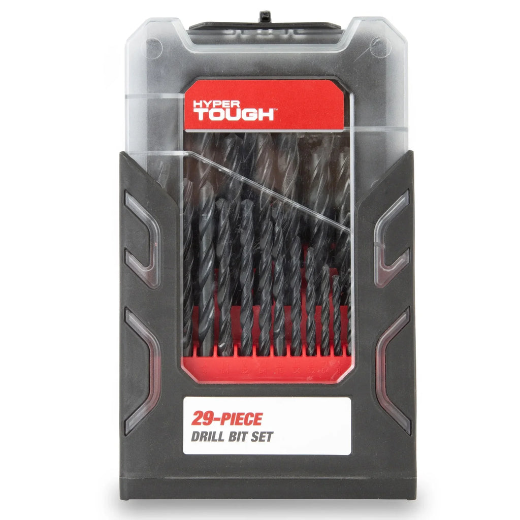 Hyper Tough 29-Piece Black Oxide Drill Bit Set
