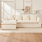 LuneluX_Home – Oversized 3-Seater L-Shape Sofa with Chaise