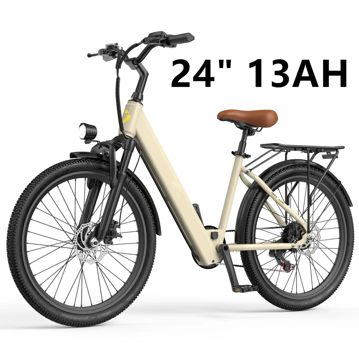 Commuter Electric Mountain Bike Electric Bicycles for Adults with 30-Mile Range, 19 MPH, 500W Brushless Motor, 26" 24" Tires