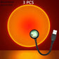 LED Sunset Lamp Nightlights USB Projector Birthday Party Decoration Mood Lights For Bedroom Living Room Wall Photography