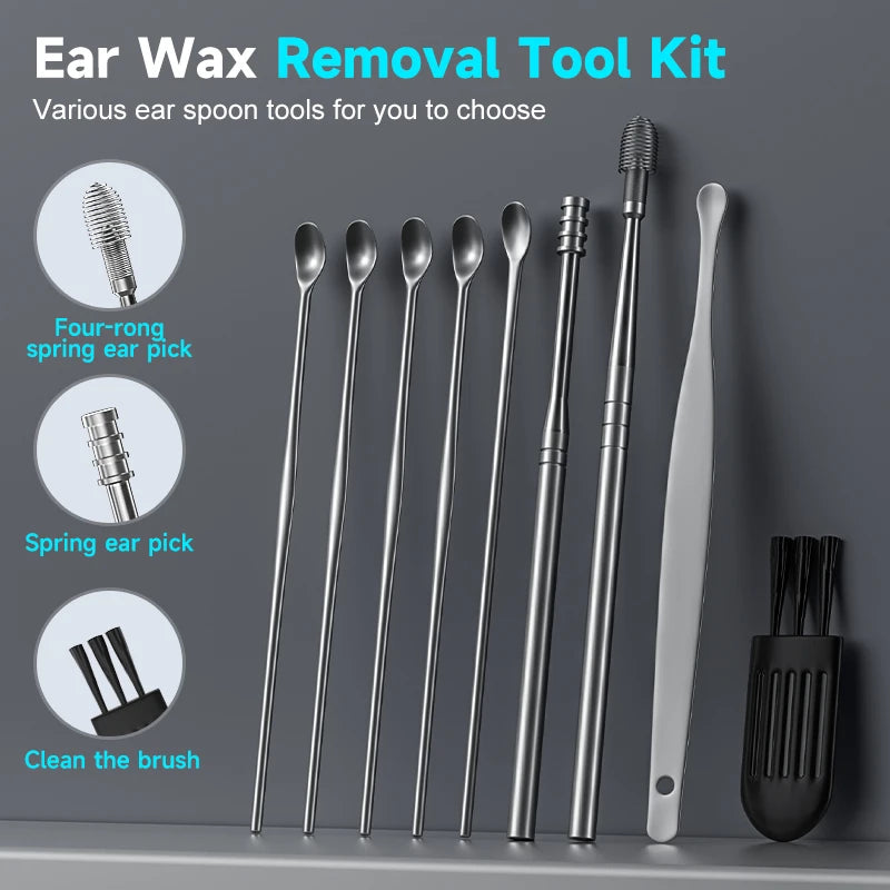 Smart Visual Ear Camera HD1080P 4.2MM WIFI Ear Pick Waterproof Ear Cleaner Endoscope Digital Ear Wax Removal Tool Ear Spoon Case