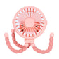 Multi Functional Student Baby Stroller Portable USB Rechargeable Lithium Battery Octopus Mini Fan