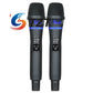 TZT J163 Professional UHF 600-699MHz Wireless Microphone System with Charging Stand for Karaoke Stage Performance