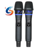 TZT J163 Professional UHF 600-699MHz Wireless Microphone System with Charging Stand for Karaoke Stage Performance