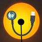 LED Sunset Lamp Nightlights USB Projector Birthday Party Decoration Mood Lights For Bedroom Living Room Wall Photography