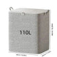 Large Capacity Clothes Storage Bag Organizer With Reinforced Handle Suitable For Blankets Bedding Foldable With Sturdy Zipper