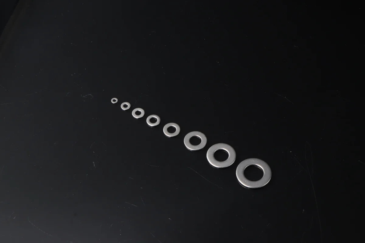 180/360/580/684/1010PCS Stainless Steel Washer M2 M3 M4 M5 M6 M8 M10 M12 Flat Washers Ring Plain Washer Gaskets Assortment Kit