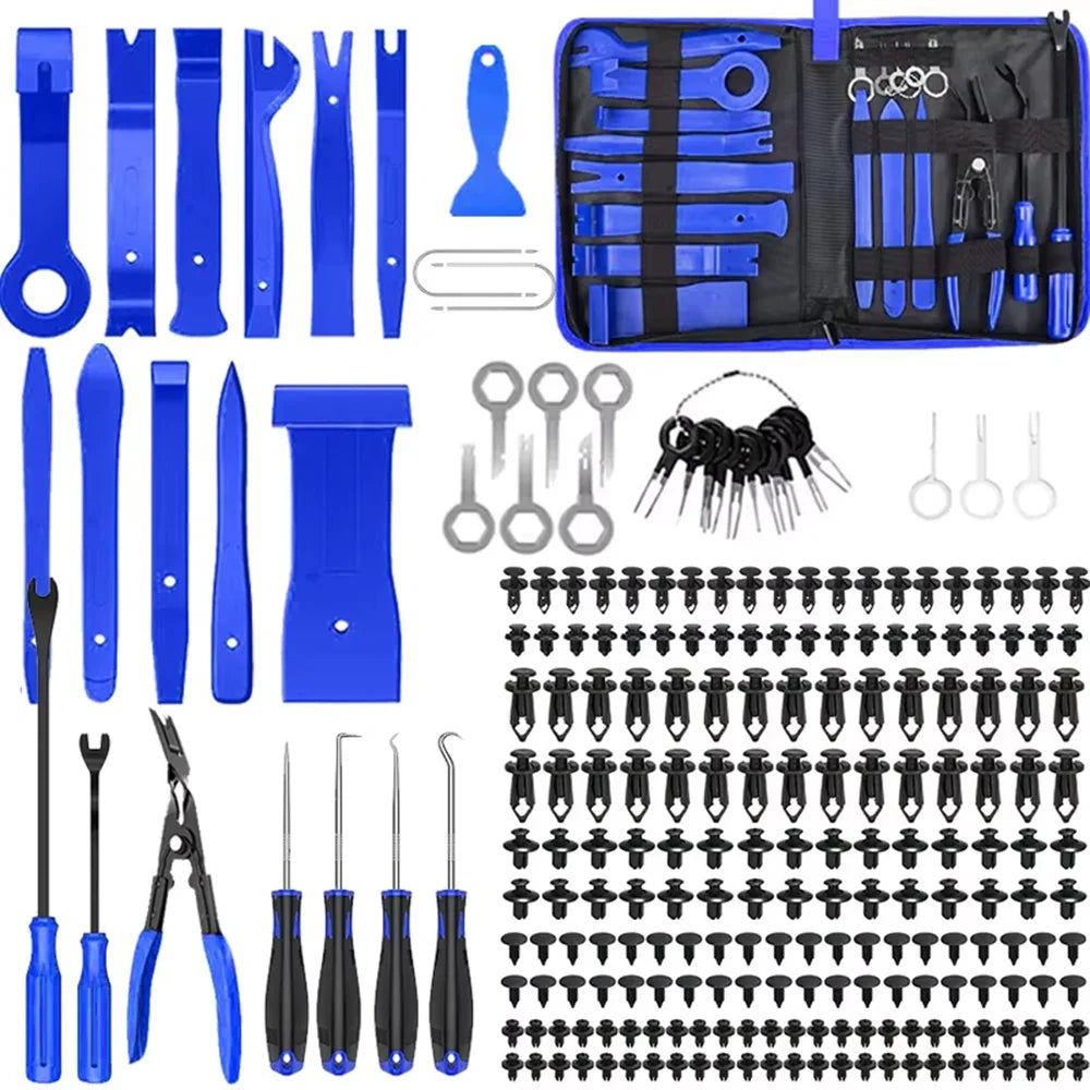 Auto Door Clip Panel Trim Removal Tool Car Audio Disassembly Kits Navigation Disassembly Installer Prying Automobile Nail Puller