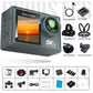 Ourlife MTR40 5K Action Camera 2.0" IPS Touch Screen 5X Zoom Action Cam WiFi EIS 170° 30M Waterproof Professional Sports Camera