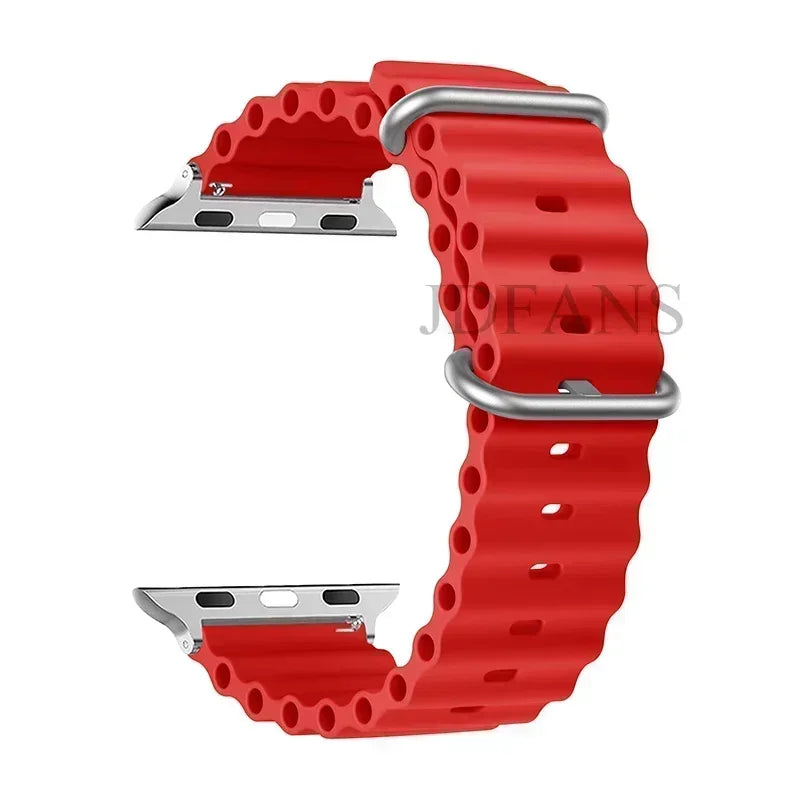 Straps for Apple Watch Band 44mm 40mm 45mm 49mm 41mm 42mm 38mm 46mm ocean bracelet correa iWatch series 7 6 3 se 8 Ultra 2 9 10
