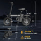 14 Inch Tyre Folding Mini Electric Motorcycles Bike 500W Motor 19 MPH 30 Mile Trip Commuter Electric Motorcycles Bike For Adults