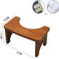 No Installation Not-Slip Bathroom Toilet Stool Upgrade Bamboo Squatting Toilet Stool for Adults Children