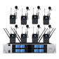 Professional UHF wireless microphone system 8-channel head-worn condenser microphone for churches, weddings, and stage microphon