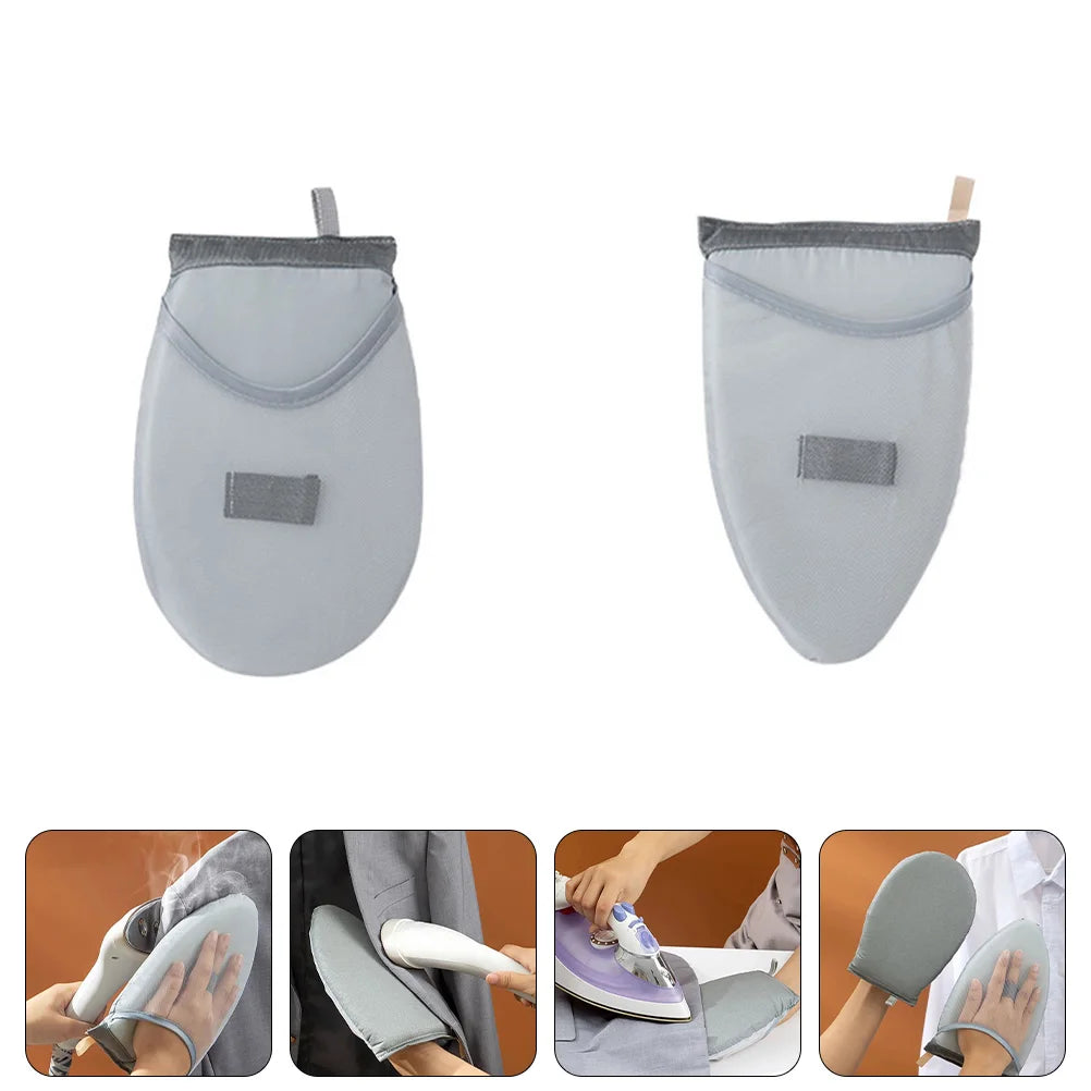 2pcs Mini Boards Foldable Heat Resistant Wall Hanging Accessories Ergonomic Home Ironing Plate Household Ironing Supply Grey