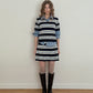 [TWEE] Rillo Stripe Knit Skirt Set