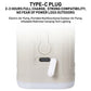 Mini Electric Inflatable Pump 3-in-1 with Lights Wireless Air Compressor for Inflate & Deflate Camping Hiking Equipment