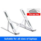 Portable Laptop Stand Aluminum Notebook Support Computer Bracket Macbook Air Pro Holder Accessories Foldable Lap Top Base For Pc