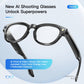GS380 AI Smart Camera Glasses with Flashlight Take Photo Music Call Pedometer Distance Audio Wearable Video Recording Glasses