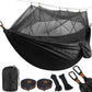 Lightweight Camping hammock with mosquito net Comfortable for Outdoor  Durable breathable 210T parachute nylon material Hammocks