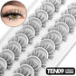 GROINNEYA 5/10 pairs 3D Mink Lashes Faux Mink Fluffy Lash Soft Full Thick Wispy Eyelash Dramatic False Eyelashes Makeup