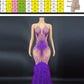 Products Blue Rhinestone Feather Dress Mesh Red Evening Elegant Evening Dresses Luxury Abito Da Cerimonia Donna Birthday Dresses
