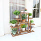Indoor 9 Tier Wooden Plant Home Decor Stand