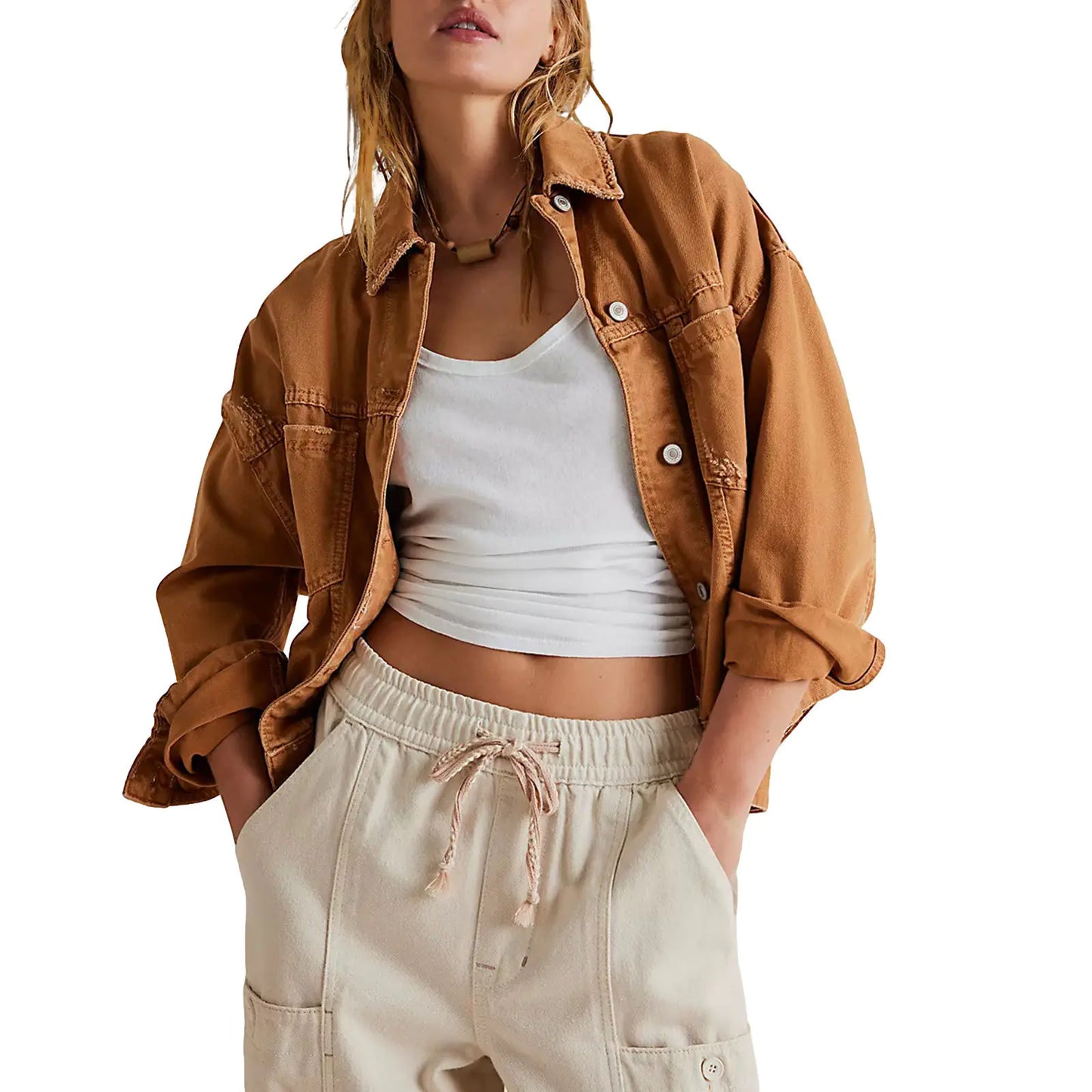 2023 Women's Loose Fit Fashion Denim Jacket