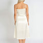 Léonie One Pearl Satin Slip Dress