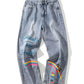 Women's Loose Fit Wide Leg Denim Jeans with Pockets