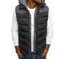 Men's Fashion Color Block Cotton Jacket with Hood